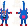 Blue Guitar Mascot Costume