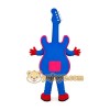 Blue Guitar Mascot Costume Blue Guitar Mascot Costume