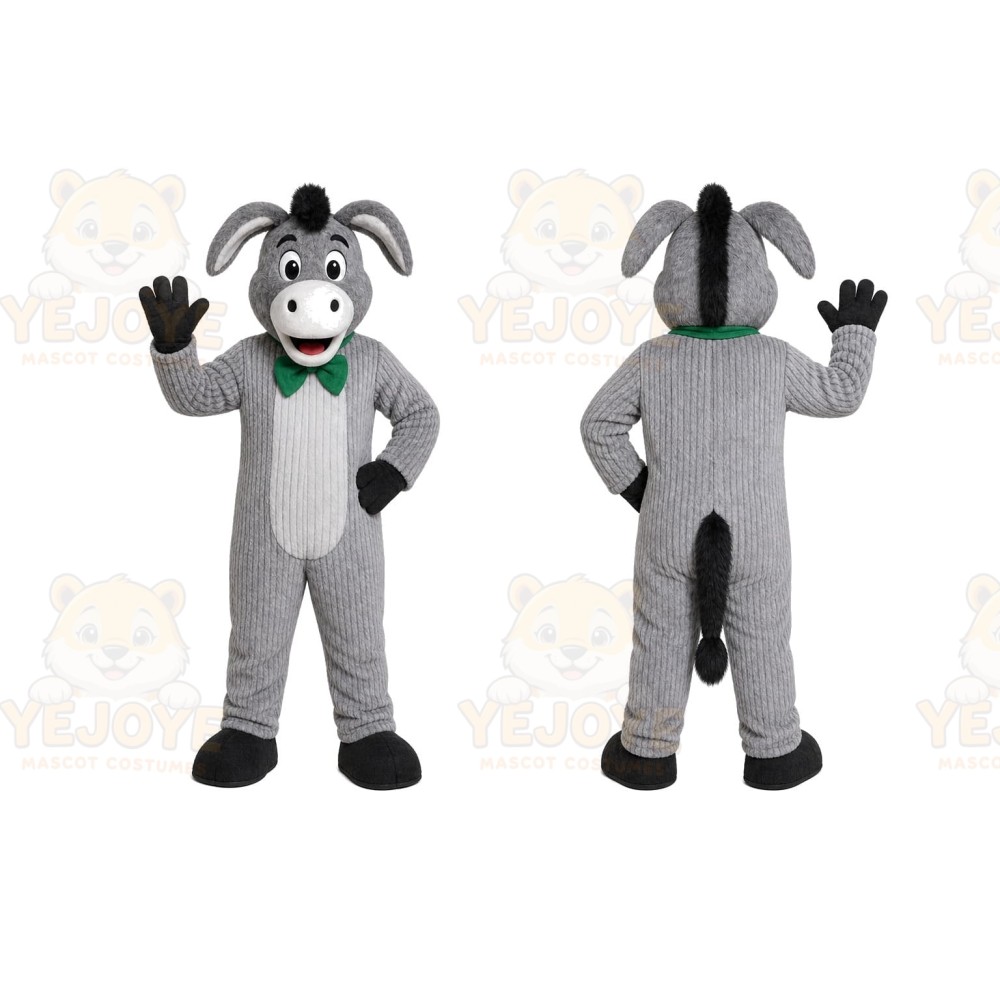 Gray Donkey Mascot Costume