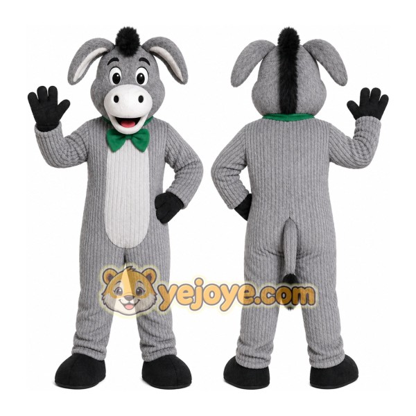 Gray Donkey Mascot Costume