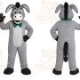 Gray Donkey Mascot Costume