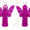 Purple Butterfly Mascot Costume