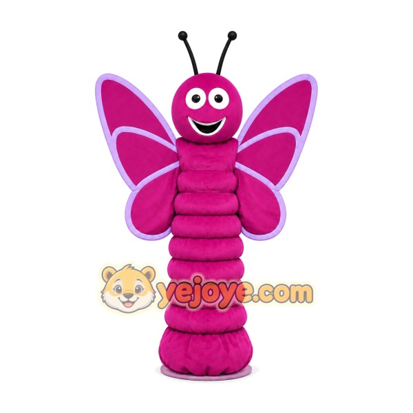 Purple Butterfly Mascot Costume Purple Butterfly Mascot Costume