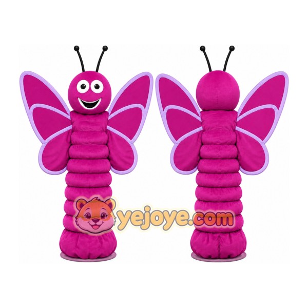 Purple Butterfly Mascot Costume