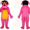 Pink Lizard Sunglasses Mascot Costume