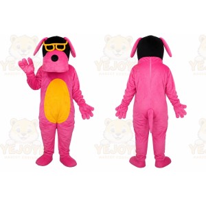 Pink Lizard Sunglasses Mascot Costume