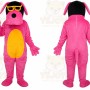 Pink Lizard Sunglasses Mascot Costume