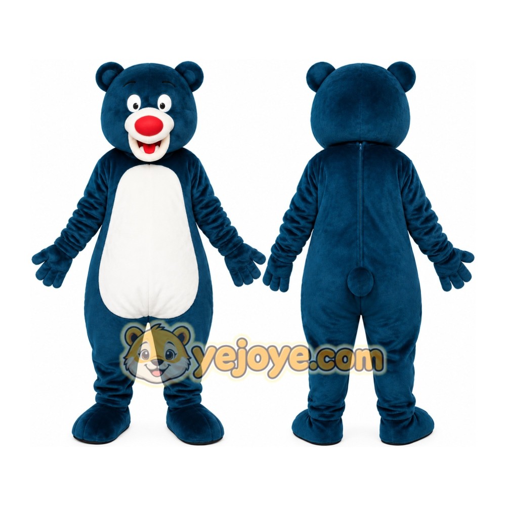 Blue Bear Mascot Costume Blue Bear Mascot Costume