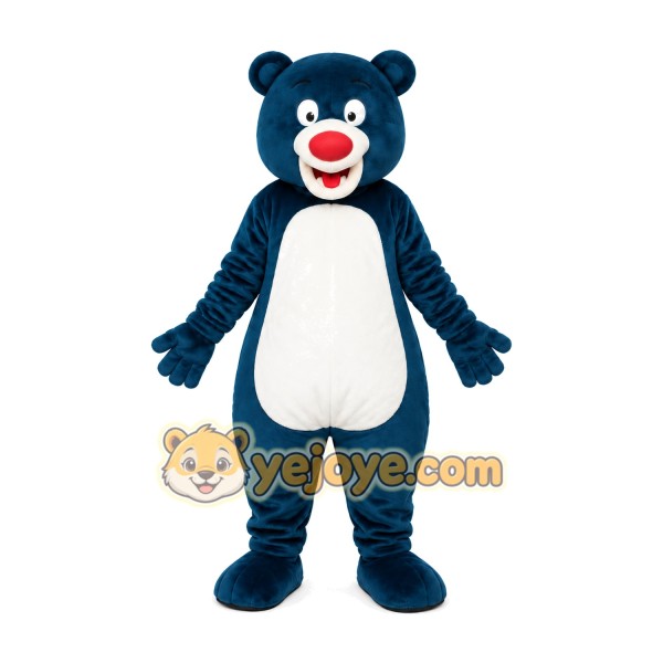 Blue Bear Mascot Costume