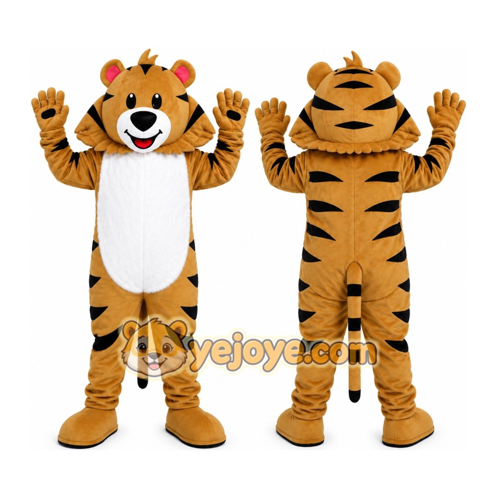 Orange Tiger Mascot Costume Orange Tiger Mascot Costume