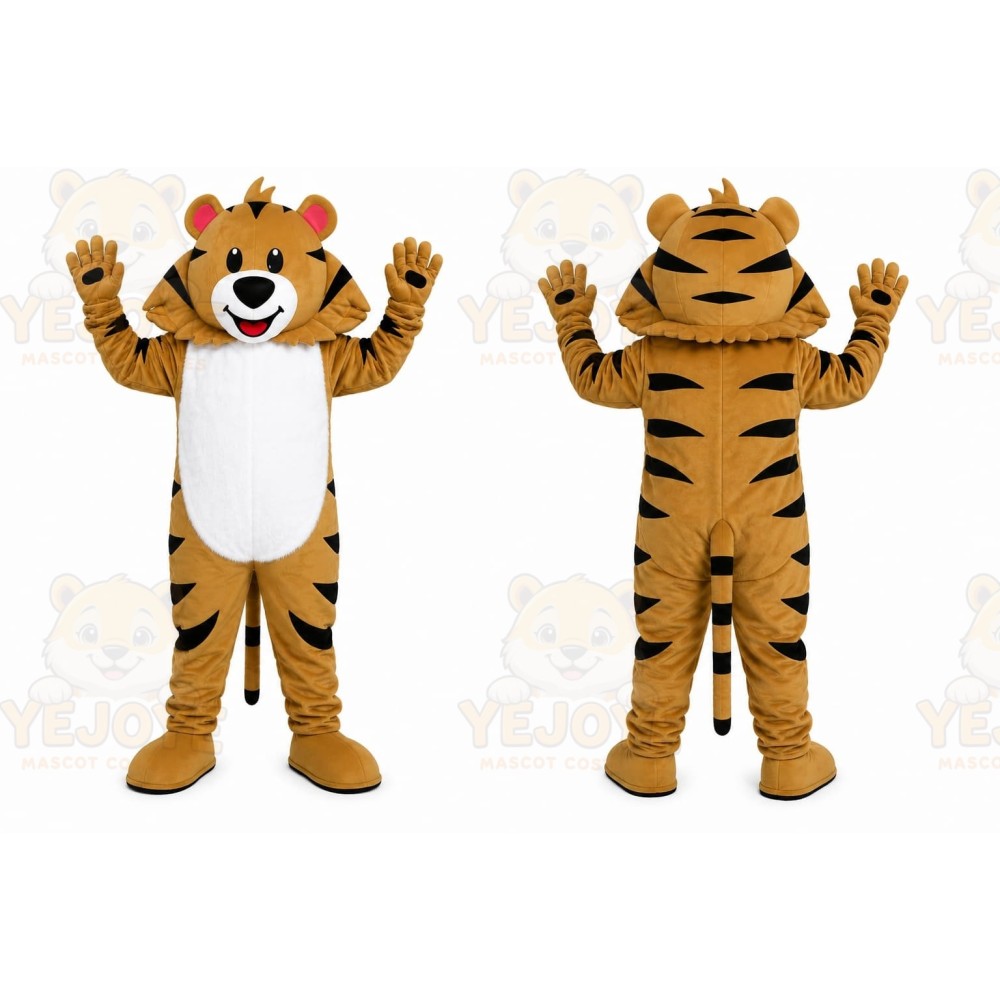 Orange Tiger Mascot Costume