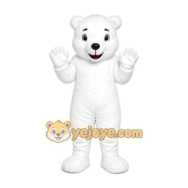 White Polar Bear Mascot Costume