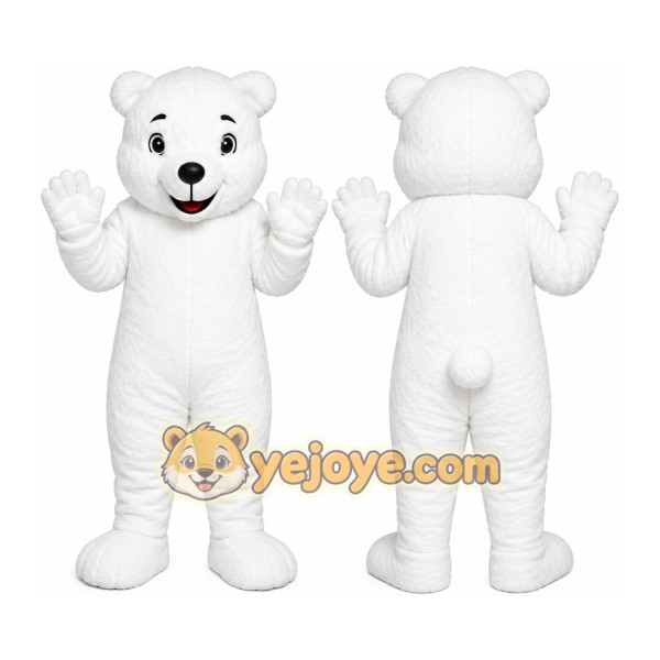 White Polar Bear Mascot Costume
