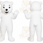 White Polar Bear Mascot Costume