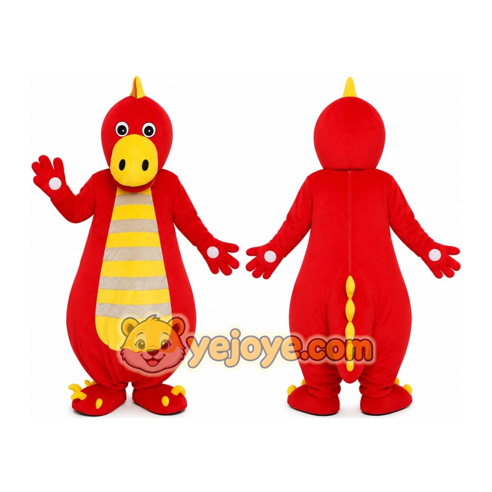 Red Dragon Mascot Costume Red Dragon Mascot Costume