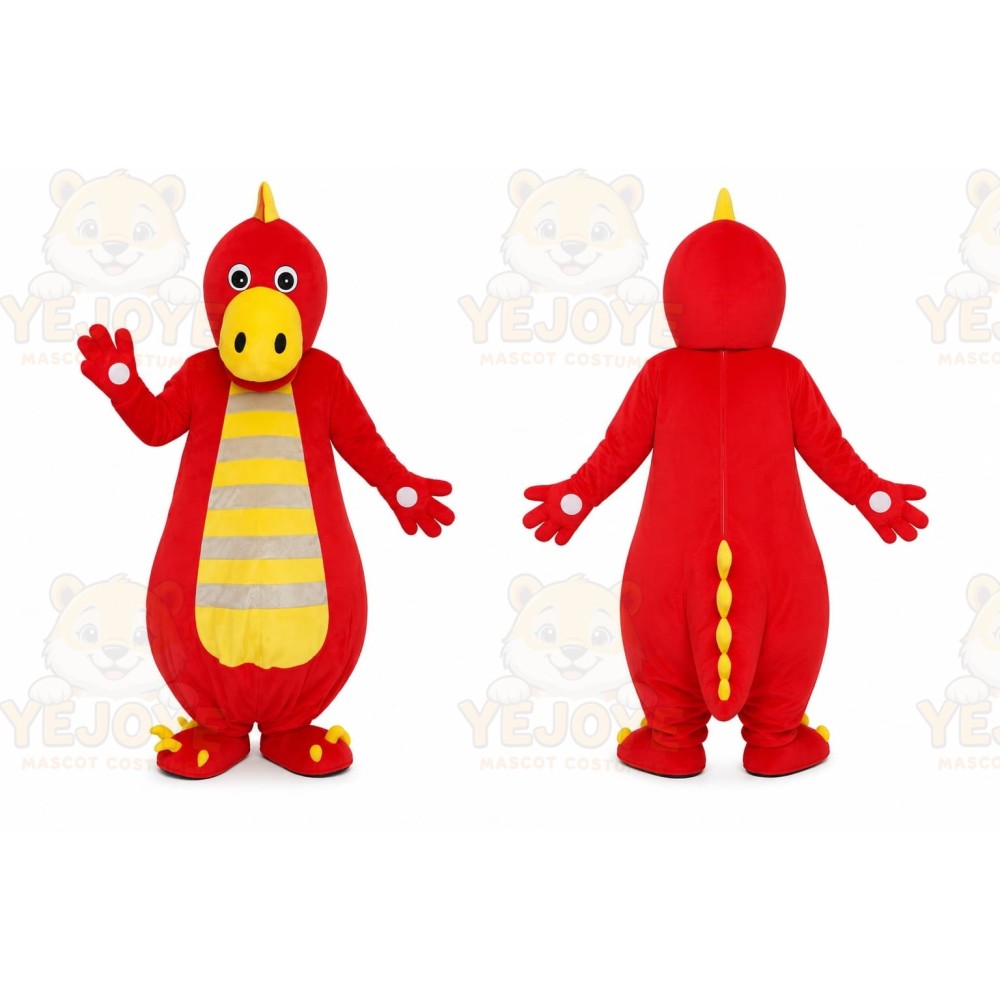 Red Dragon Mascot Costume