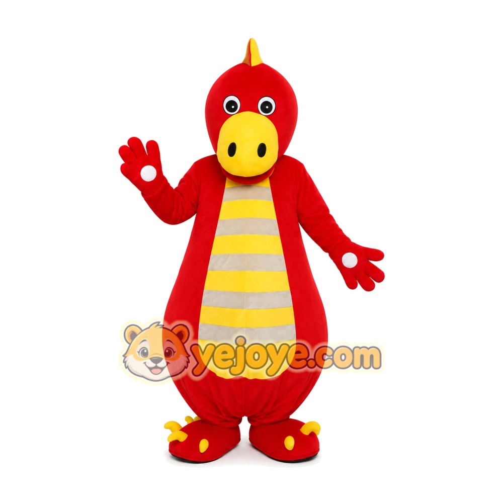 Red Dragon Mascot Costume Red Dragon Mascot Costume