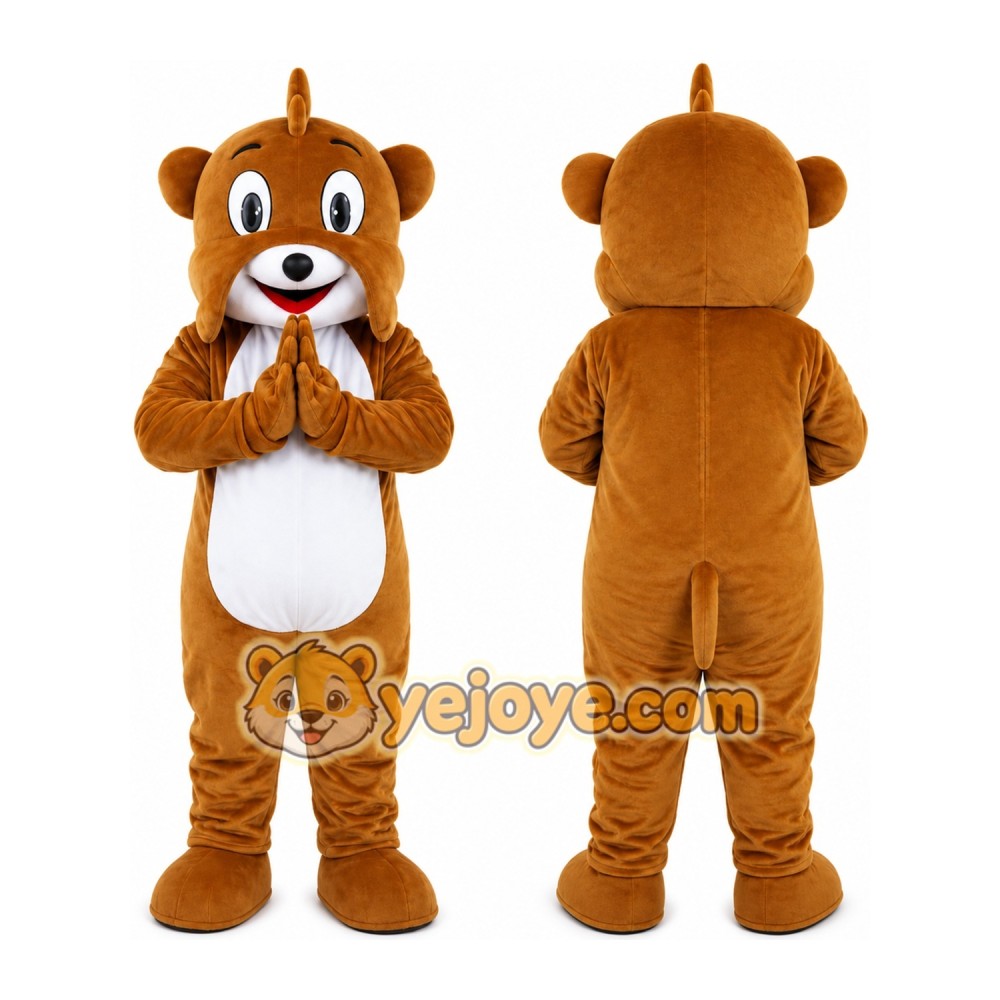 Brown Chipmunk Mascot Costume Brown Chipmunk Mascot Costume
