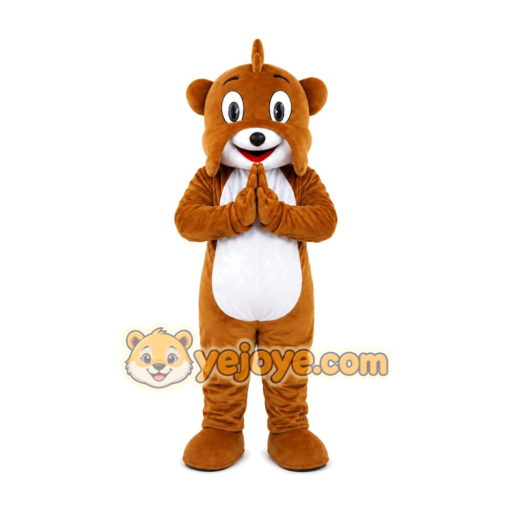 Brown Chipmunk Mascot Costume Brown Chipmunk Mascot Costume