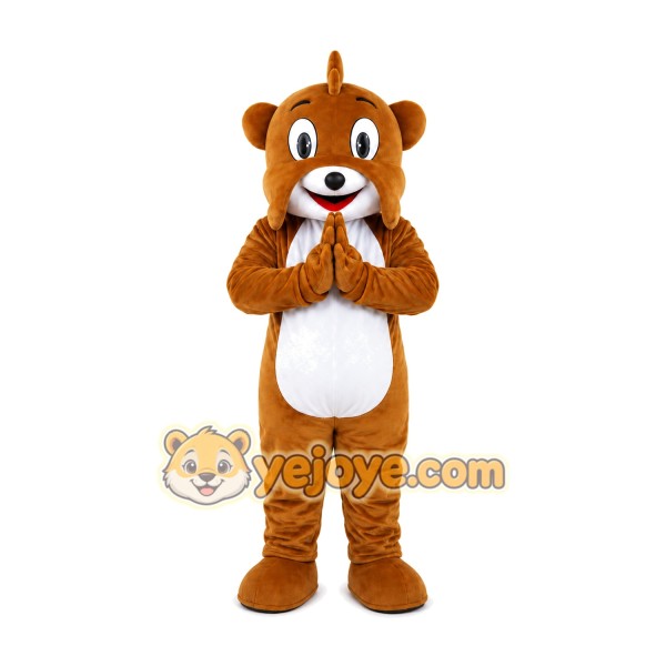 Brown Chipmunk Mascot Costume Brown Chipmunk Mascot Costume