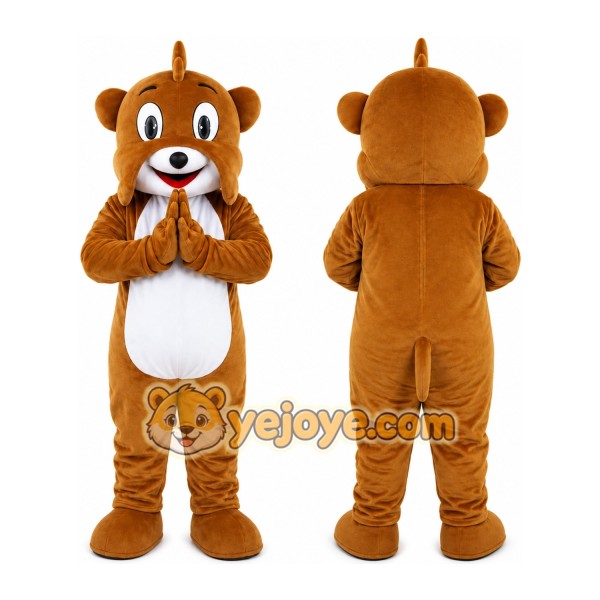 Brown Chipmunk Mascot Costume