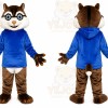 Chipmunk Character Mascot Costume with Hoodie