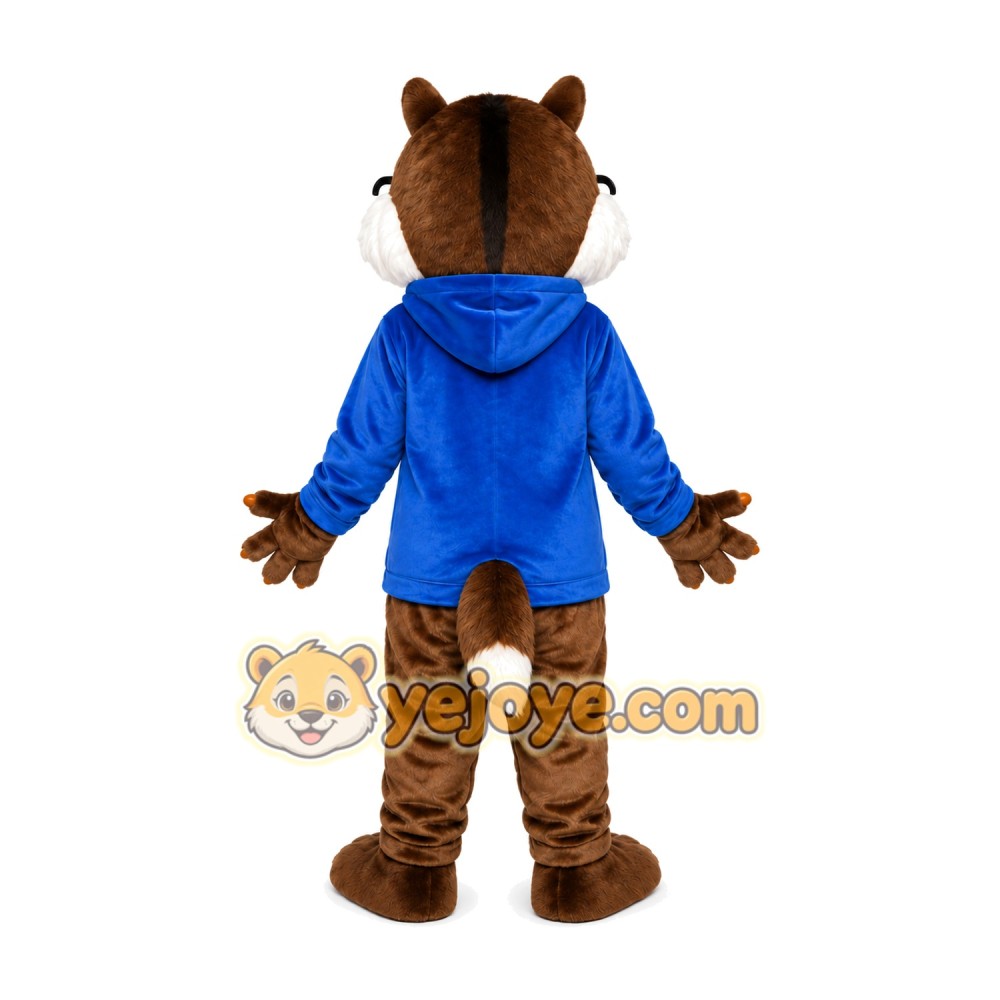 Chipmunk Character Mascot Costume with Hoodie Chipmunk Character Mascot Costume with Hoodie