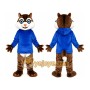 Chipmunk Character Mascot Costume with Hoodie