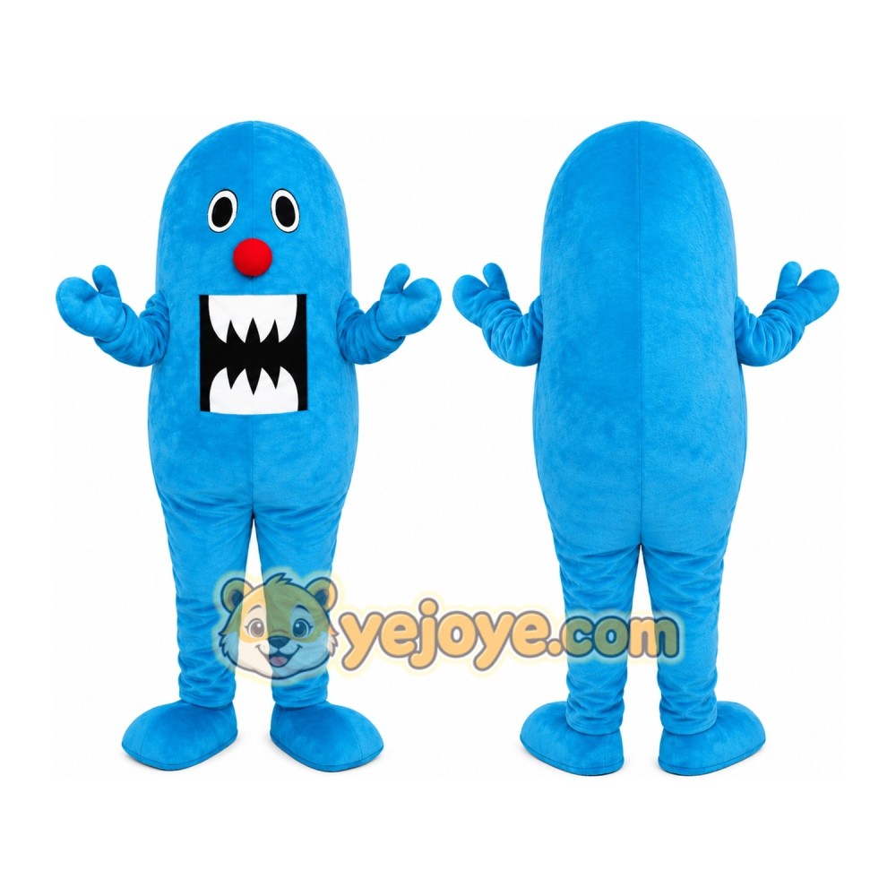 Blue Monster Mascot Costume Blue Monster Mascot Costume