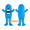 Blue Monster Mascot Costume Blue Monster Mascot Costume