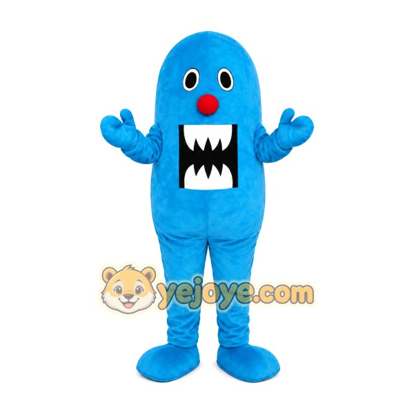 Blue Monster Mascot Costume Blue Monster Mascot Costume