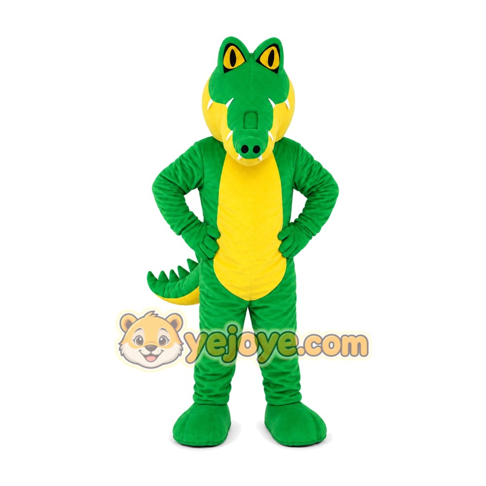 Green Crocodile Mascot Costume Green Crocodile Mascot Costume