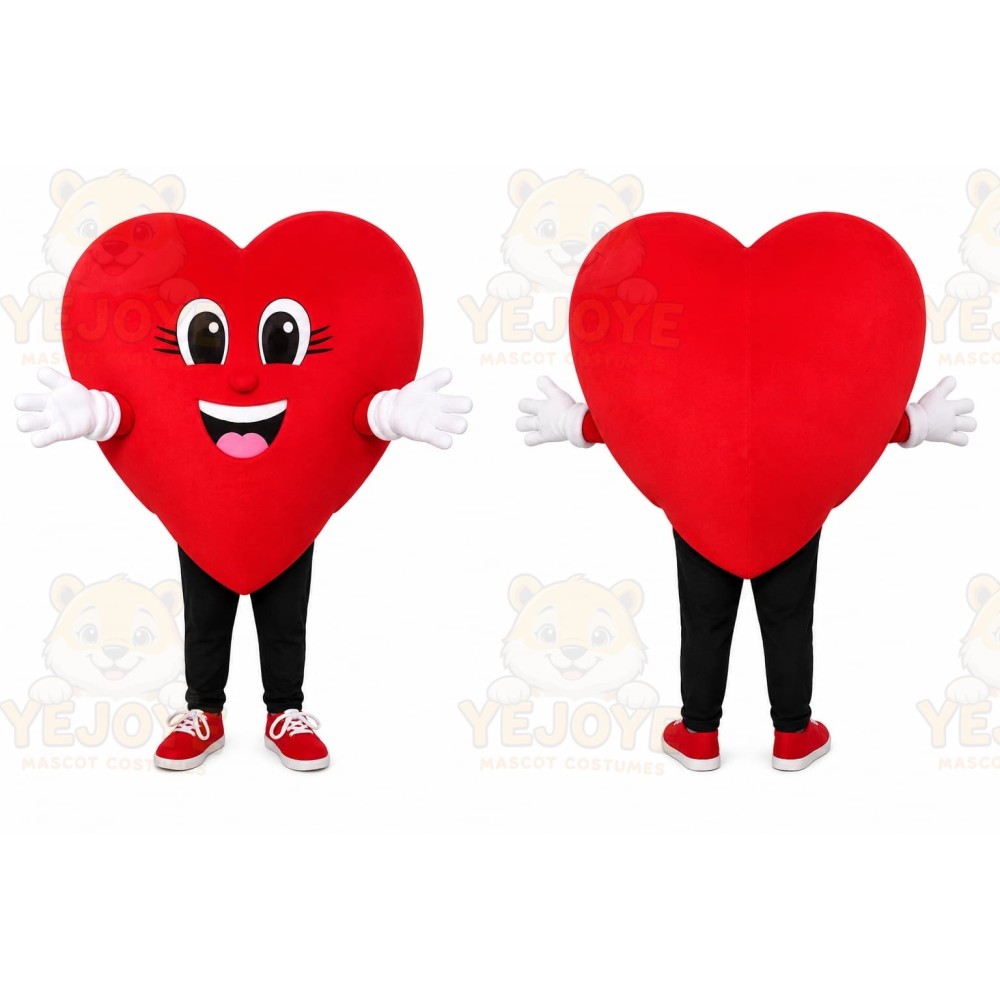 Red Heart Mascot Costume