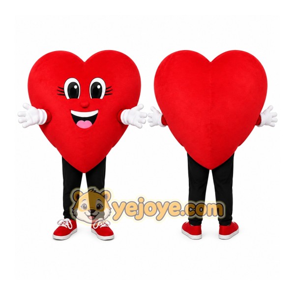 Red Heart Mascot Costume