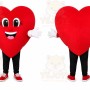 Red Heart Mascot Costume