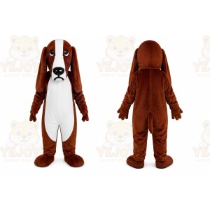Brown Basset Dog Mascot Costume