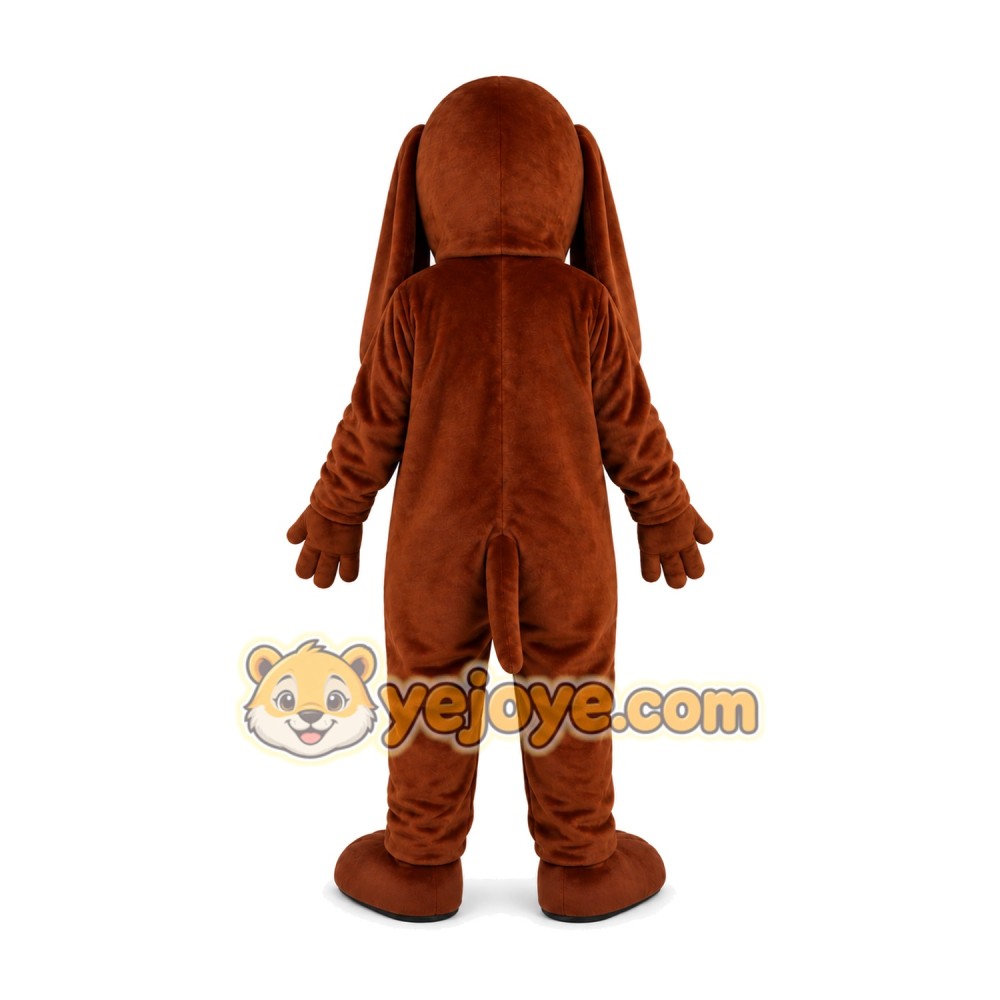 Brown Basset Dog Mascot Costume Brown Basset Dog Mascot Costume