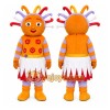 Orange Dress Girl Mascot Costume