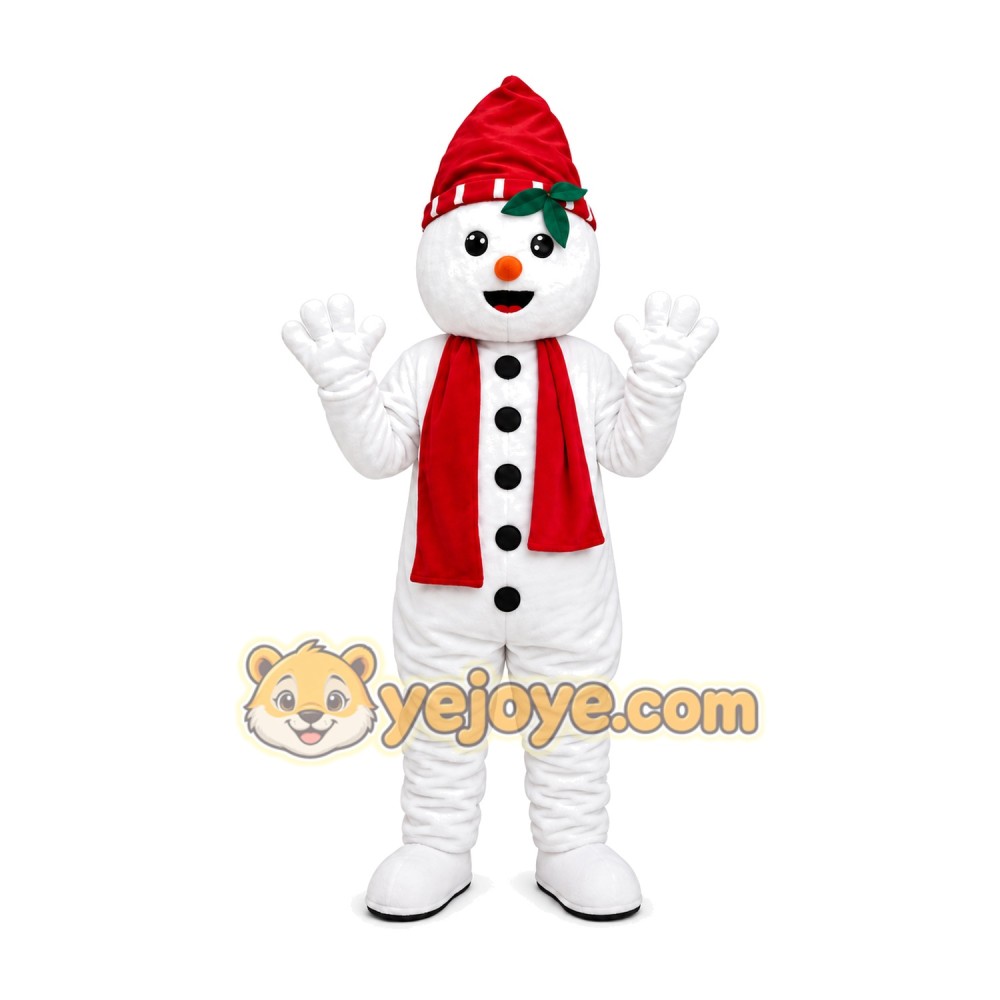 Classic Snowman Mascot Costume Classic Snowman Mascot Costume