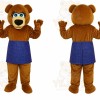 Bear Blue Dress Mascot Costume
