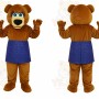 Bear Blue Dress Mascot Costume