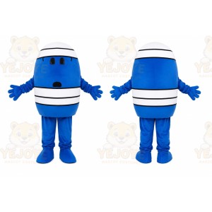 Blue Barrel Character Mascot Costume