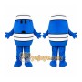 Blue Barrel Character Mascot Costume
