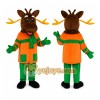 Reindeer Orange Outfit Mascot Costume