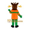 Reindeer Orange Outfit Mascot Costume