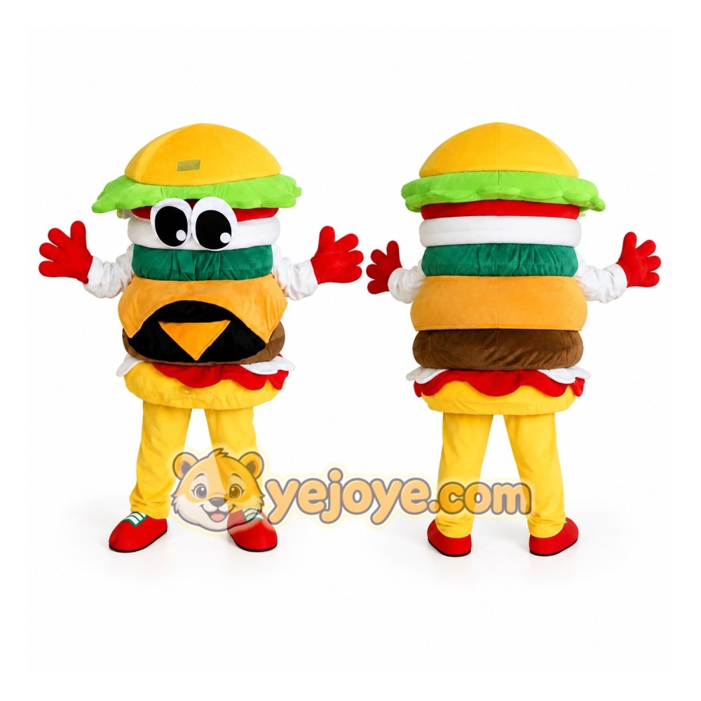 Hamburger Character Mascot Costume Hamburger Character Mascot Costume