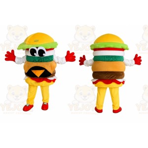 Hamburger Character Mascot Costume