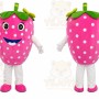 Pink Strawberry Mascot Costume