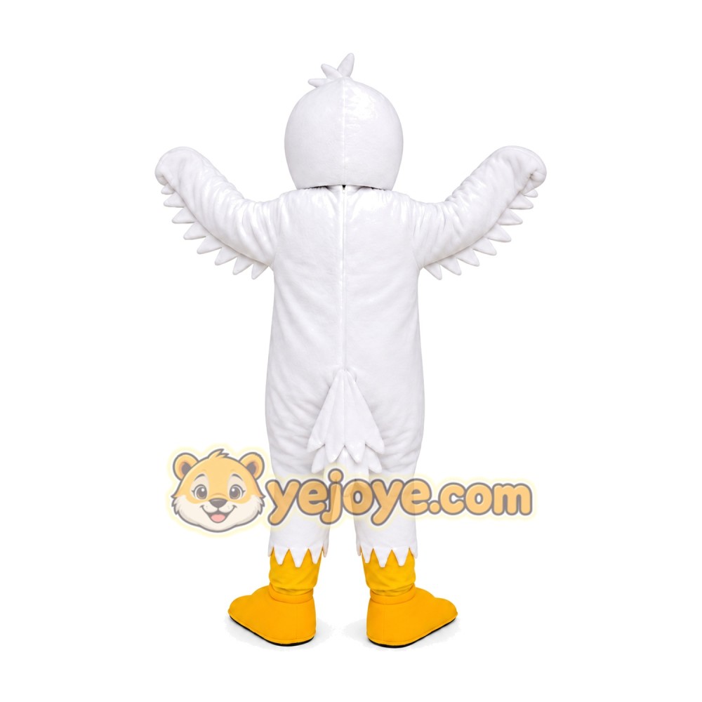 White Eagle Mascot Costume White Eagle Mascot Costume
