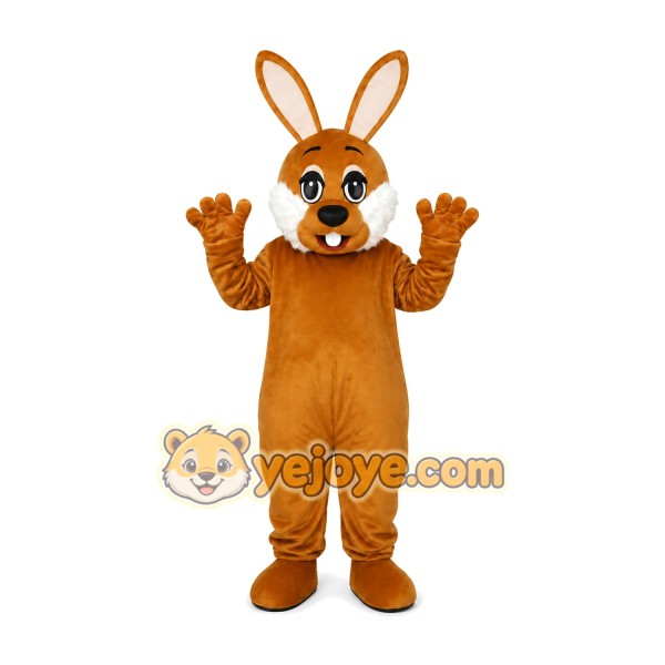 Brown Rabbit Mascot Costume Brown Rabbit Mascot Costume